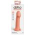 Dillio Didvyris - silikoninis dildo su siurbtuku (17 cm) - oranžinis