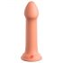 Dillio Didvyris - silikoninis dildo su siurbtuku (17 cm) - oranžinis