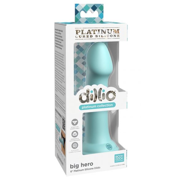 Dillio Didvyris - siurbtuku pritvirtinamas dildo (17 cm) - turkio spalvos