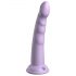 Dillio Slim Seven – siurbtuko pagrindo stimuliuojantis dildo (20 cm) – violetinis