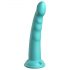 Dillio Slim Seven - siurbudo pagrindo stimuliuojantis dildo (20 cm) - turkio spalvos