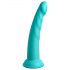 Dillio Slim Seven - siurbudo pagrindo stimuliuojantis dildo (20 cm) - turkio spalvos