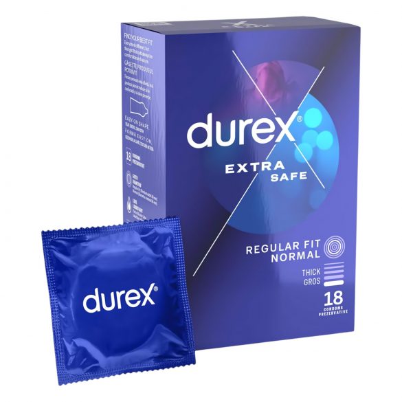 Durex Extra Safe - saugios prezervatyvai (18 vnt.)