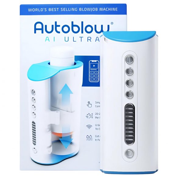 Autoblow A.I. Ultra - tinklinis super burnos masturbatorius (baltas)