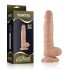 Lovetoy Real Extreme - prisisiurbiantis, su sėklidėmis dildo - 21cm (natūralus)