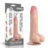 Lovetoy Realistiškas dvigubo sluoksnio dildo su siurbtuku - 18cm (natūralus)