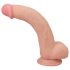 Lovetoy Sliding-Skin - dvigubo sluoksnio prisitvirtinantis dildo - 23 cm (natūralus)