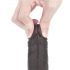 Lovetoy Sliding-Skin - dvigubo sluoksnio siurbiamoji dildo - 18cm (ruda)