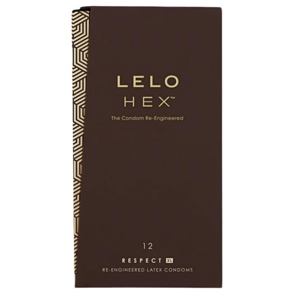 LELO Hex Respect XL - prabangūs prezervatyvai (12 vnt.)