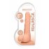 RealRock Dong 8 - realistiškas dildo su sėklidėmis (20cm) - natūralus