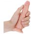 RealRock Slim - su tvirtinimo padu, realistinis dildo - 15,5 cm (natūralus)