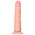 RealRock Slim - su tvirtinimo padu, realistinis dildo - 15,5 cm (natūralus)