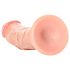 RealRock – realistinis dildo su siurbtuku - 15,5 cm (natūralus)