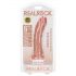 RealRock – realistinis dildo su siurbtuku - 15,5 cm (natūralus)