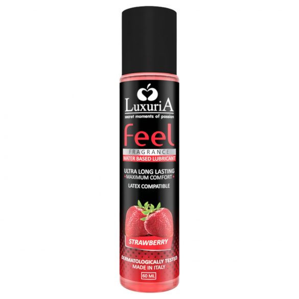 LuxuriA Feel Strawberry - vandens pagrindo lubrikantas - braškių (60 ml)