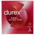 Durex Feel Ultra Thin - itin plona itin tikroviška prezervatyvai (3 vnt.)