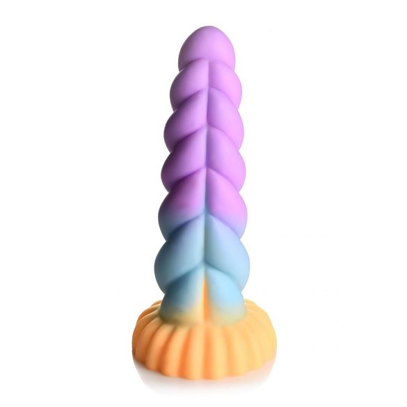 Creature Cocks Mystique - vienaragio dildo - 21 cm (violetinė-geltona)