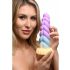 Creature Cocks Mystique - vienaragio dildo - 21 cm (violetinė-geltona)