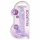 REALROCK - permatomas realistiškas dildo - violetinis (19cm)