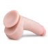 Easytoys – siurbtuko pagrindo dildo su sėklidėmis (20 cm) – natūrali spalva