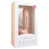 Easytoys - pritvirtinamas dildo su sėklidėmis (22,5 cm) - natūralus