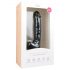 Easytoys - juodasis dildo su siurbtuku ir sėklidėmis (22,5cm)