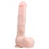 Easytoys - prisisiurbiantis didelis dildo (29,5 cm) - natūrali spalva