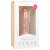 Easytoys - tikroviškas čiupliku paviršiumi dildo su siurbtuku (15,5 cm) - natūralus