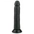 Easytoys - tvirtai prilimpanti realistiška dildo (20,5cm) - juoda