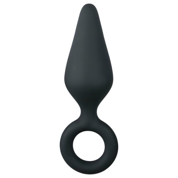 Easytoys Pointy Plug S - analinis kaištis (juodas) - mažas