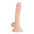 Tikra Fantazija Vince - dildo su kapšeliais ir apyvarpe - 19,5 cm (natūrali spalva)