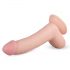 Real Fantasy Cliff - realistiškas dildo su sėklidėmis - 22cm (natūrali spalva)