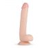 Real Fantasy Elvin - tikroviškas dildo su sėklidėmis - 28 cm (natūralus)