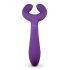 Easytoys Couple - įkraunamas, vandeniui atsparus porų vibratorius (violetinis)