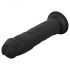 Easytoys - tikroviška dildo - 17,5 cm (juoda)