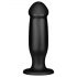 BUTTR AH-1 - lipnus pagrindas analinis dildo (juodas)