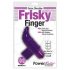 Frisky Finger - atsparus vandeniui pirštų vibratorius (violetinis)