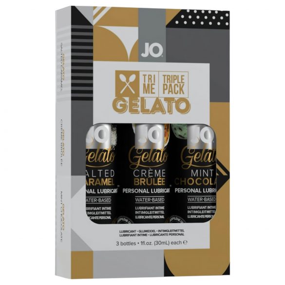 JO System Gelato - skonio lubrikantų rinkinys (3x30 ml)