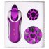 FEELZTOYS Clitella - akumuliatorinis, sukamasis, oralinis vibratorius (violetinis)