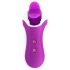 FEELZTOYS Clitella - akumuliatorinis, sukamasis, oralinis vibratorius (violetinis)