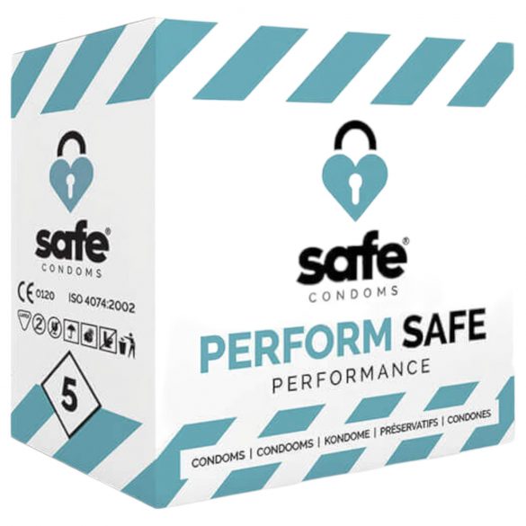 SAFE Perform Safe - didelis prezervatyvas (5vnt)