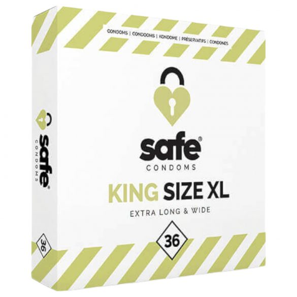 SAFE King Size XL - ypač didelės prezervatyvai (36 vnt.)