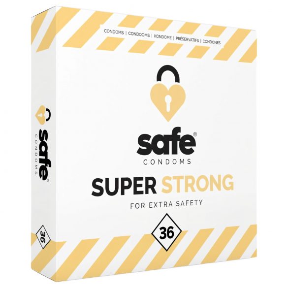 SAFE Super Strong - ypač tvirtas prezervatyvas (36vnt)